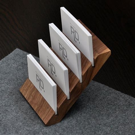 2 tier business card holder